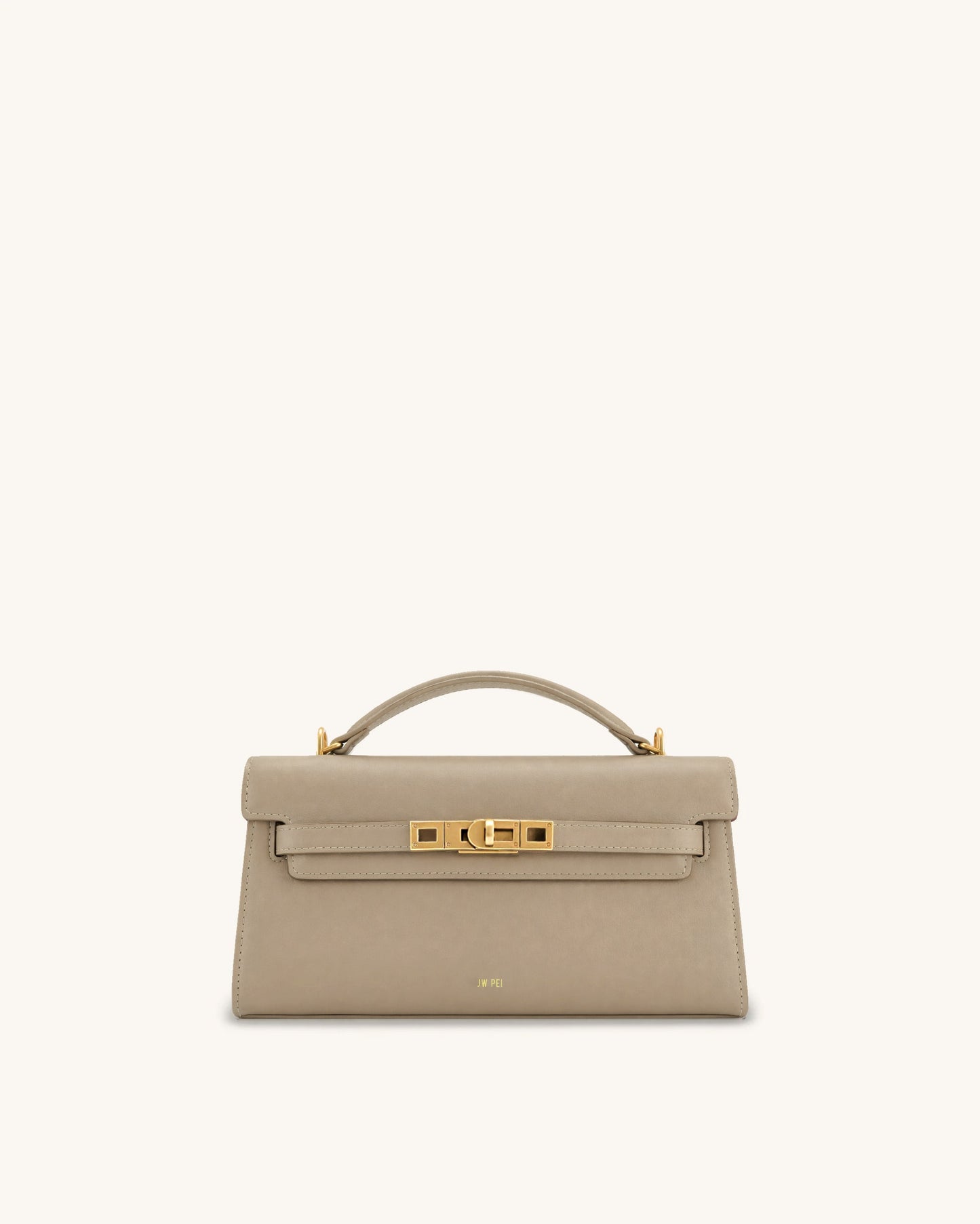 Noor Top Handle Bag - Taupe Brown