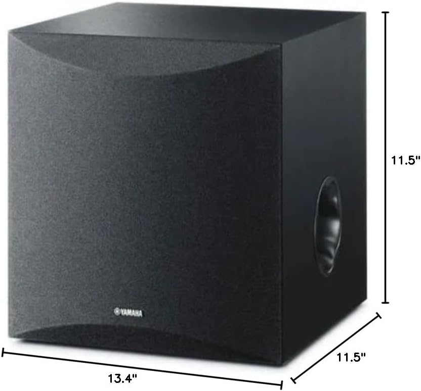 Pre-Owned YAMAHA 8" 100W Powered Subwoofer - Black (NS-SW050BL)