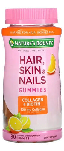 Nature's Bounty Carbohydrates Hair, Skin & Nails Gummies Uni Tropical Citrus