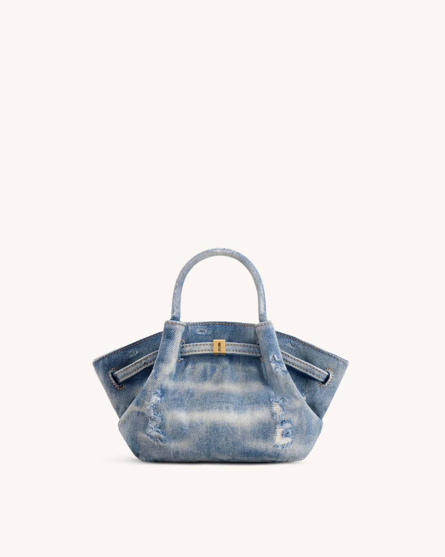 Hana Mini Denim Tote Bag - Blue