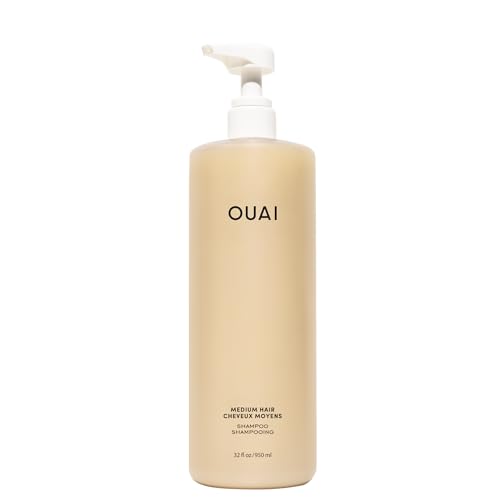 OUAI Medium Hair Shampoo - Refillable Size (32 Fl Oz)