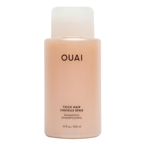 OUAI Thick Hair Shampoo - Refillable Size (32 Fl Oz)