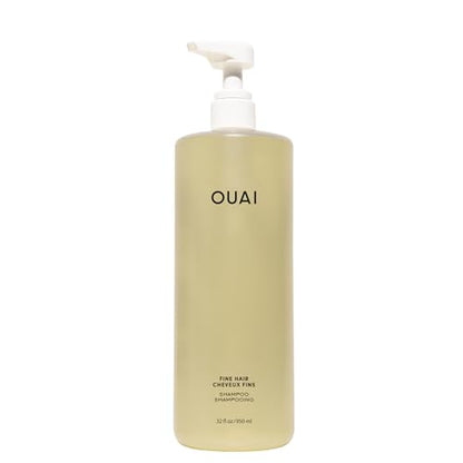 OUAI Thick Hair Shampoo - Refillable Size (32 Fl Oz)