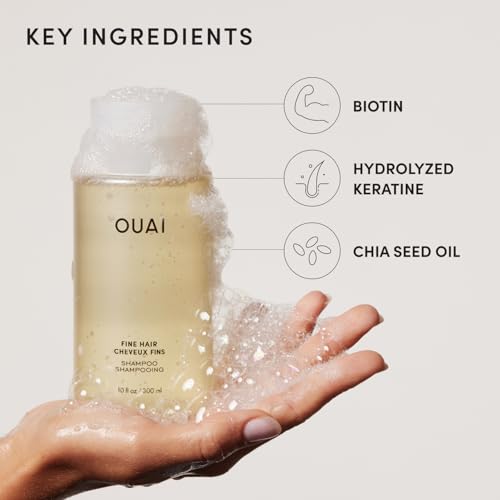 OUAI Medium Hair Shampoo - Full Size (10 Fl Oz)