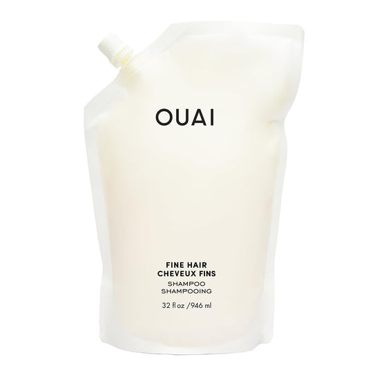 OUAI Fine Hair Shampoo - Liter Size (32 Fl Oz)