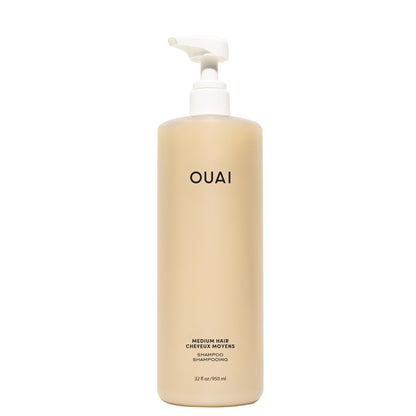 OUAI Medium Hair Shampoo - Liter Size (32 Fl Oz)