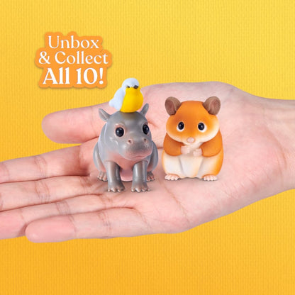 My Mini Pet Series 1 By ZURU | Detailed mini pet — puppy, kitten, hedgehog & more; habitat + accessories; 10+ sets to collect; play, display & gift