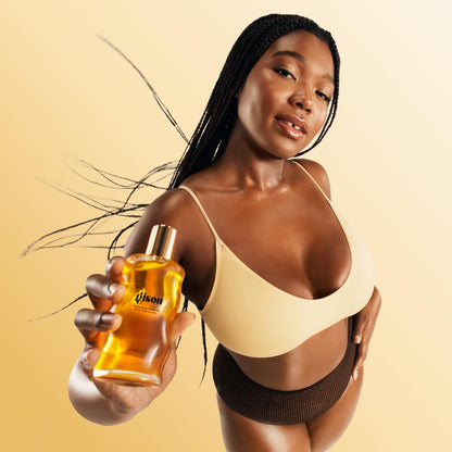 Gisou Honey Infused Body Oil - Honey Gold (1.5 Fl Oz) | Deeply hydrates &amp; visibly firms skin, lightweight &amp; fast-absorbing, 98% naturally-derived formula