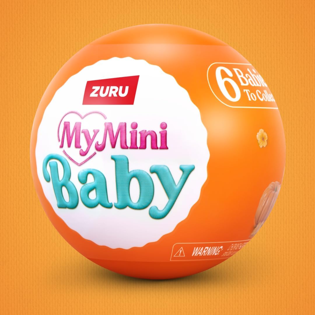 My Mini Pumpkin Patch Series 1 By ZURU | 1 of 6 limited-edition fall babies; ultra-realistic soft skin; cozy swaddle + themed accessory; collect all 6; ages 5+