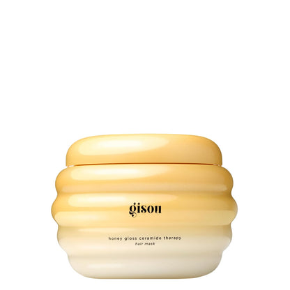 Gisou Honey Gloss Ceramide Therapy Hair Mask (2.5 Fl Oz) - Travel Size | Intense hydration, 4X stronger hair, glossy shine, no weigh down, powered by Mirsalehi Honey, ceramides &amp; hyaluronic acid