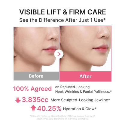 medicube PDRN Collagen Gua Sha Neck Wrinkle Cream - Firming, Contour Care | Built-In Gua Sha Massager with Volufiline 5% - For the Look of Fine Lines, Jawline, Neck, Décolleté, Korean Skincare, 3.17 o