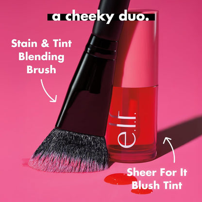 e.l.f. Sheer For It Blush Tint, Cherry Cola | Multi-Use, Long-Lasting Lip &amp; Cheek Makeup, Creates A Natural Flush Finish, Vegan &amp; Cruelty-Free