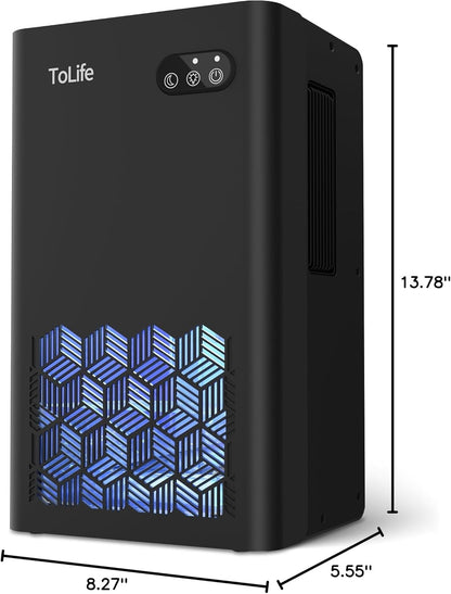 Dehumidifier, 1000 Sq Ft 95 oz Tank with Sleep Mode, Auto Shutoff