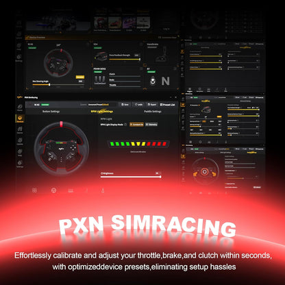 PXN VD6 Combo, PC racing simulator with pedals and table clamp