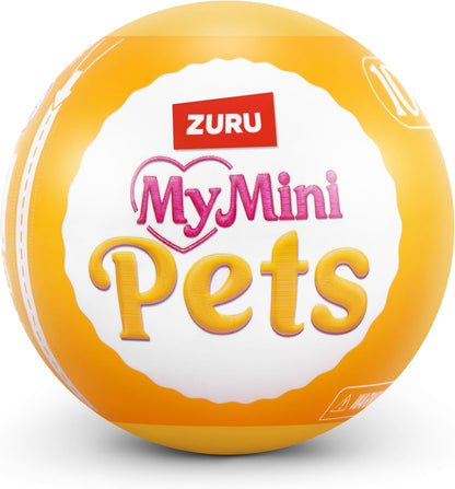 My Mini Pet Series 1 By ZURU | Detailed mini pet — puppy, kitten, hedgehog & more; habitat + accessories; 10+ sets to collect; play, display & gift