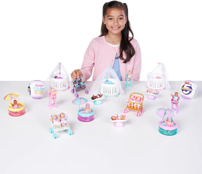 5 Surprise My Mini Baby Series 2 By ZURU, Collectible Mystery Capsule, Toy for Girls, Realistic Miniature Baby, Playset and Accessories (2 Capsules)