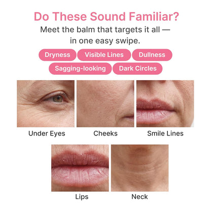 medicube PDRN Pink Collagen Volume Multi Balm Stick - Face & Body Balm | Volufiline, PDRN, NAD, Collagen - Under-Eyes, Neck, Forehead, Smile Lines, Lips, Plumping & Radiance for Line Care, K-B