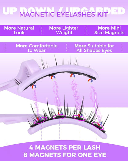 Cat Eye Magnetic Eyelashes with Applicator