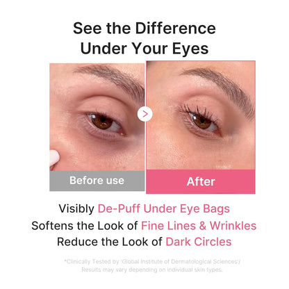 medicube Jelly Eye Mask PDRN Pink Collagen | Hydrogel Eye Patches with PDRN, Collagen, NAD | Refreshing for Puffy, Tired Eyes | Firming for Look of Wrinkles, Fine Lines | Korean Skincare (6 Pairs)
