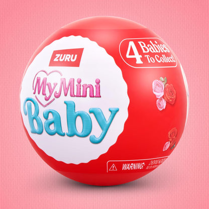 MY MINI Baby Sweet Hearts 2 Pack by ZURU – Collectible Mystery Capsule Baby Doll with Accessories & Playset, Realistic Miniature Toy for Girls Ages 3+