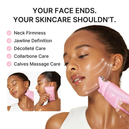 medicube PDRN Collagen Gua Sha Neck Wrinkle Cream - Firming, Contour Care | Built-In Gua Sha Massager with Volufiline 5% - For the Look of Fine Lines, Jawline, Neck, Décolleté, Korean Skincare, 3.17 o