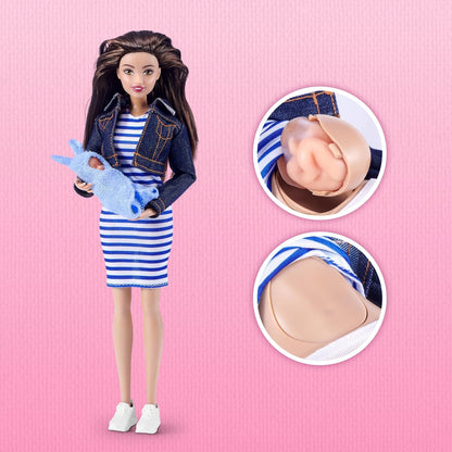 MY MINI Mom & Baby Surprise (Maria) By ZURU | newborn baby toy with bottle & baby accessories; realistic nurturing play; collect all 3; play & display; kids gift