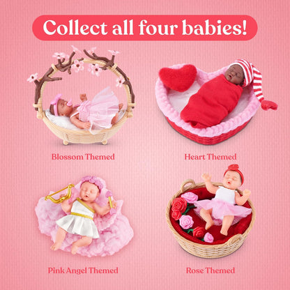 MY MINI Baby Sweet Hearts 2 Pack by ZURU – Collectible Mystery Capsule Baby Doll with Accessories & Playset, Realistic Miniature Toy for Girls Ages 3+