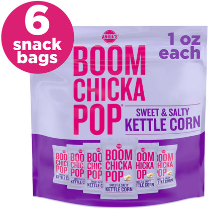 Angie's BOOMCHICKAPOP sweet and salty (kit with 6 small bags)