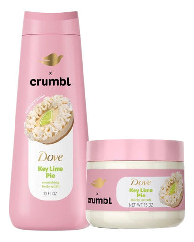 Dove Crumble Bodywash + Three Milk Scrub Limit Edition Three