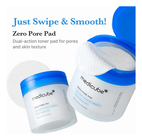 Viral Coreano! Medicube Toner Pads Zero Pore Pad 2.0 70 Pads Normal Day/night