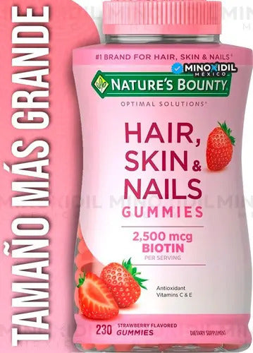 Nature's Bounty Cabello Piel Y Uñas Vitamins Multivitamin Gu Strawberry