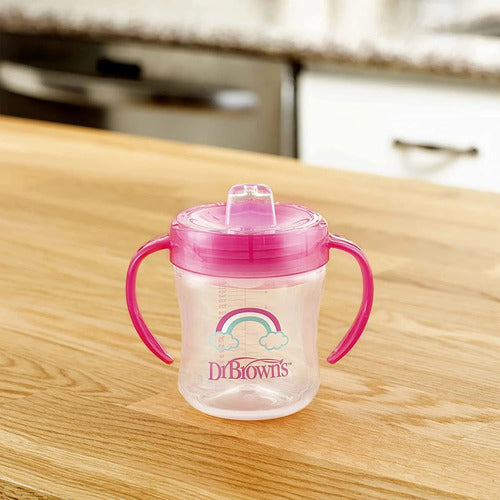 Dr Brown's Options+ Options+ Cuello Estándar Pink Rainbow 12 Pink Rainbow