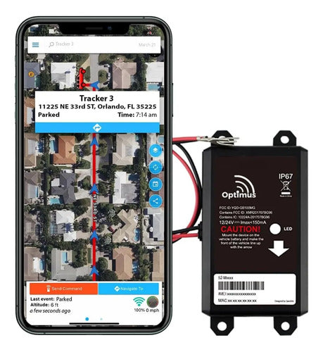 Rastreador Gps Optimus Ip67 Liga Na Bateria Com Mensalidade