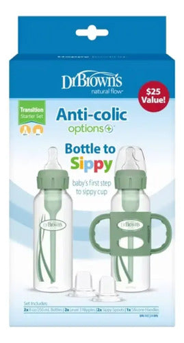 Dr Browns Sippy Transition Anti Colic Teapots 8 Oz Sippy Gre