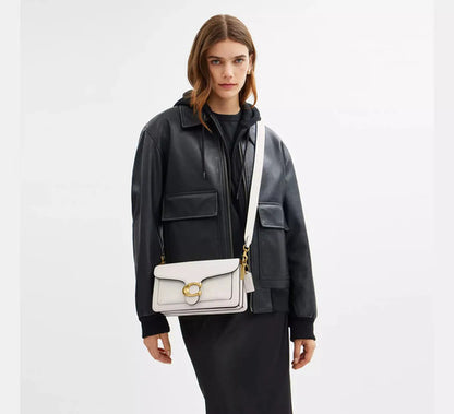 Coach Tabby Shoulder Bag 26 Off White - Ch857 White Plain Gold