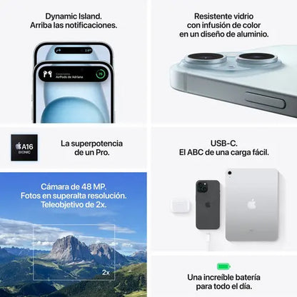 Apple iPhone 15 iPhone 15 Yes Black 128 Gb 6 Gb Black