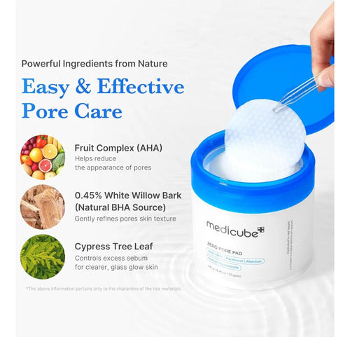 Viral Coreano! Medicube Toner Pads Zero Pore Pad 2.0 70 Pads Normal Day/night