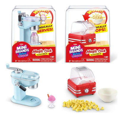 Mini Brands Kit De Cozinha - Máquina De Sorvete E Pipoqueira