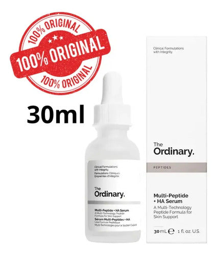 The Ordinary Deciem Peptídeos Multi-Peptídeos + Sérum Hialurônico - 30ml Todos os Tipos de Pele Dia/Noite