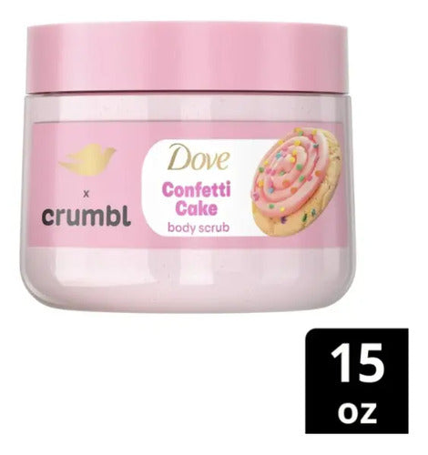 Dove Crumbl Exfoliating Body Scrub, 15 Oz Confetti Cake Frag Confetti Cake