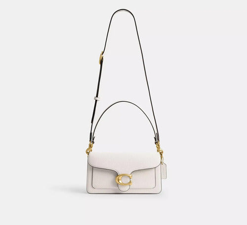 Coach Tabby Shoulder Bag 26 Off White - Ch857 White Plain Gold