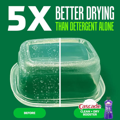 Cascade Rinse Aid Clean & Dry Booster Dishwasher
