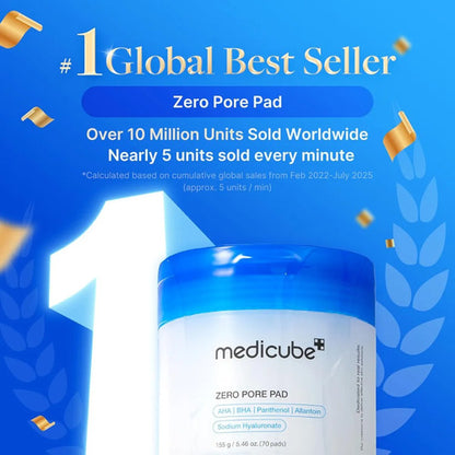 Viral Coreano! Medicube Toner Pads Zero Pore Pad 2.0 70 Pads Normal Day/night