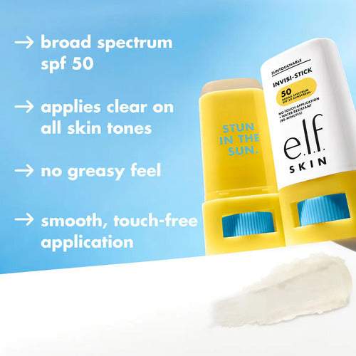 E.l.f. Skin Suntouchable Invisi-stick Sunscreen Spf 50