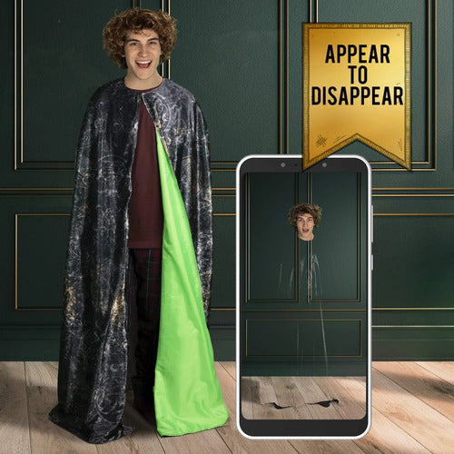 Harry Potter Invisibility Cloak Deluxe Edition Large Black E Black 2 - Large