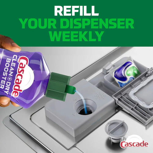 Cascade Rinse Aid Clean & Dry Booster Dishwasher