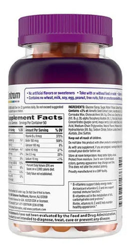 Centrum Suplemento Multivitamínico Vitamin D3, Vitamin B6, V Fruit