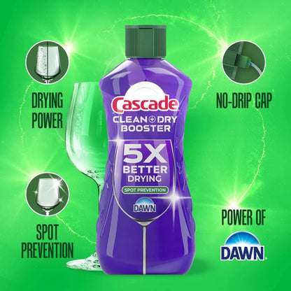 Cascade Rinse Aid Clean & Dry Booster Dishwasher