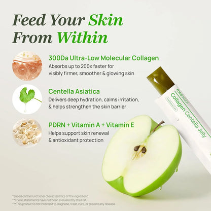 Foodology Minerals/vitamins Coleology Cutting Jelly Gummies  Green Apple