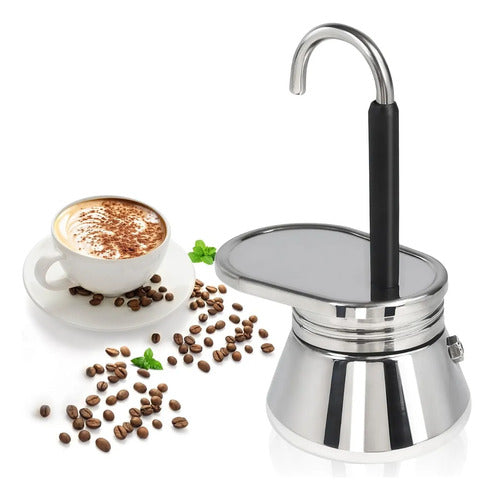 Mini Moka Pot Chaleira Pra Espresso, 90ml (3oz)